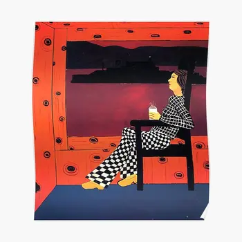Джоан Браун, Плакат с женским креслом для отдыха, Забавное украшение домашней комнаты, Картина, Настенная роспись, декор, печать, Современный винтаж, без рамки