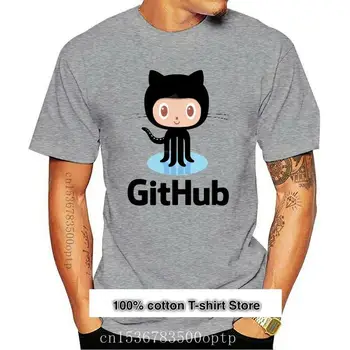 Camiseta de moda de talla asiática, programador Geek, Github, codificación Social, manga corta, cuello redondo