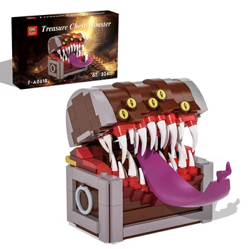 Серия игр MOC Game Creative Treasure Chest Monster Building Block Kit 